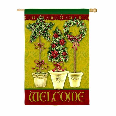 EVERGREEN ENTERPRISES Garden Size Flag - Welcome Christmas Season 141444